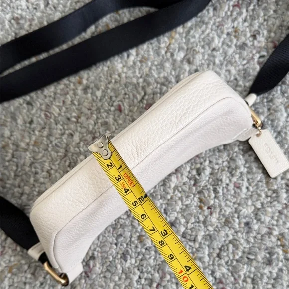 Coach Ivory Belt Bag with Black Strap - Picture 9 of 9